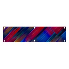 Striped Colorful Abstract Pattern Banner And Sign 4  X 1  by dflcprintsclothing