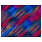 Striped Colorful Abstract Pattern One Side Premium Plush Fleece Blanket (Medium) 60 x50  Blanket Front