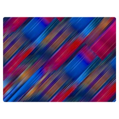 Striped Colorful Abstract Pattern Premium Plush Fleece Blanket (extra Small)