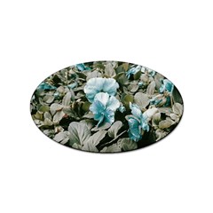 Flowers And Leaves Colored Scene Sticker Oval (10 Pack) by dflcprintsclothing