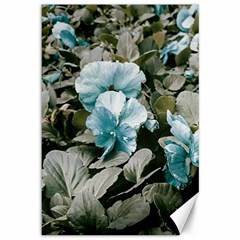 Flowers And Leaves Colored Scene Canvas 12  X 18  by dflcprintsclothing