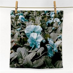 Flowers And Leaves Colored Scene Face Towel by dflcprintsclothing