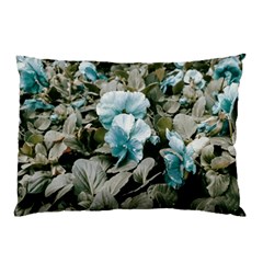 Flowers And Leaves Colored Scene Pillow Case (two Sides) by dflcprintsclothing