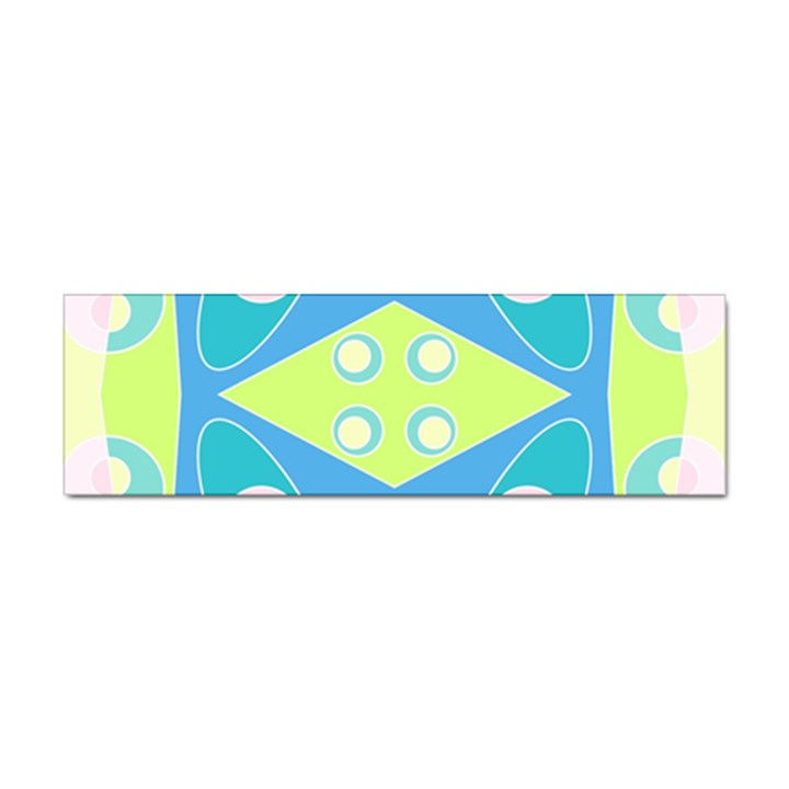 Bohemian Chintz 20 - Pastel Green Blue Pink Sticker Bumper (10 pack)