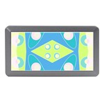 Bohemian Chintz 20 - Pastel Green Blue Pink Memory Card Reader (Mini) Front