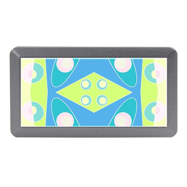 Bohemian Chintz 20 - Pastel Green Blue Pink Memory Card Reader (Mini)