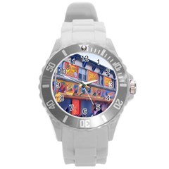 Coney1 Round Plastic Sport Watch (l) by StarvingArtisan