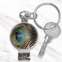 Peacock Nail Clippers Key Chain