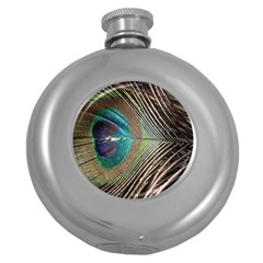 Peacock Round Hip Flask (5 Oz) by StarvingArtisan