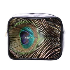 Peacock Mini Toiletries Bag (one Side) by StarvingArtisan