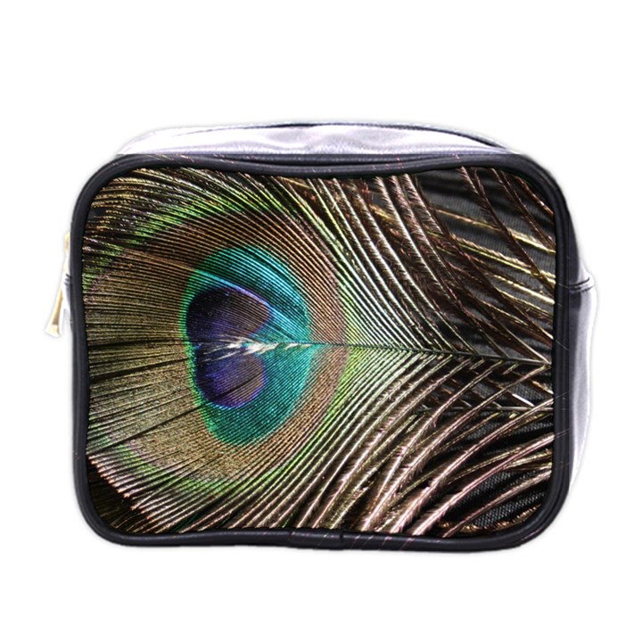 Peacock Mini Toiletries Bag (One Side)