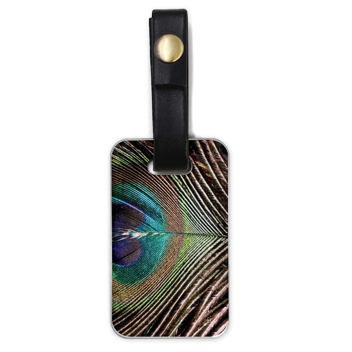 Peacock Luggage Tag (one side)