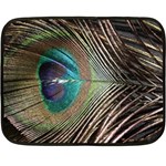 Peacock One Side Fleece Blanket (Mini) 35 x27  Blanket