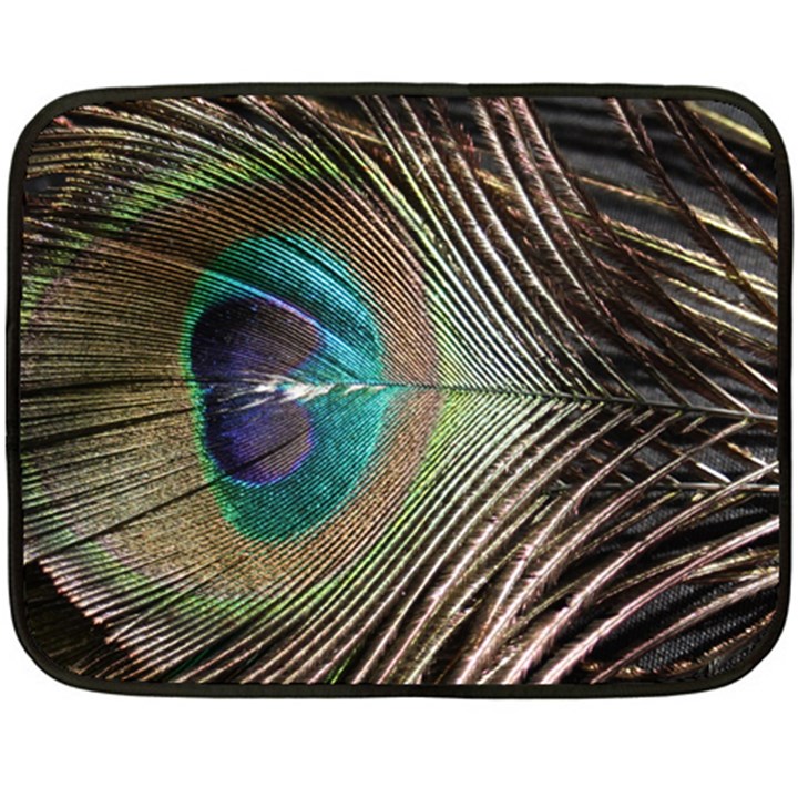 Peacock One Side Fleece Blanket (Mini)