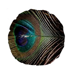 Peacock Standard 15  Premium Round Cushions