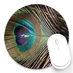 Peacock Round Mousepad Front