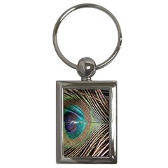 Peacock Key Chain (rectangle)