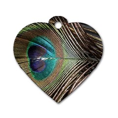 Peacock Dog Tag Heart (two Sides) by StarvingArtisan