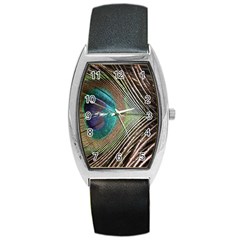 Peacock Barrel Style Metal Watch