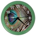 Peacock Color Wall Clock Front