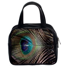 Peacock Classic Handbag (two Sides) by StarvingArtisan