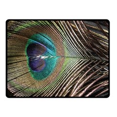 Peacock One Side Fleece Blanket (small)