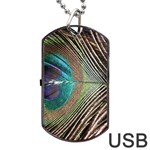 Peacock Dog Tag USB Flash (One Side) Front