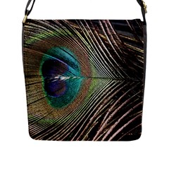 Peacock Flap Closure Messenger Bag (l)