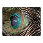 Peacock Premium Plush Fleece Blanket (Mini) 35 x27  Blanket Front