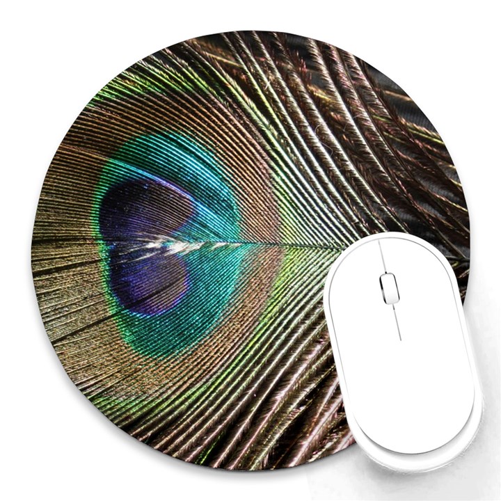 Peacock Round Mousepad