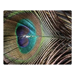 Peacock One Side Premium Plush Fleece Blanket (large) by StarvingArtisan