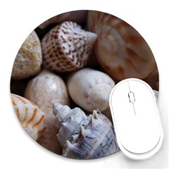 Beautiful Seashells  Round Mousepad by StarvingArtisan