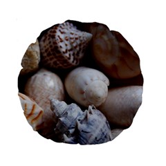 Beautiful Seashells  Standard 15  Premium Round Cushions by StarvingArtisan