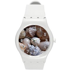 Beautiful Seashells  Round Plastic Sport Watch (m) by StarvingArtisan