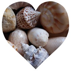 Beautiful Seashells  Wooden Puzzle Heart by StarvingArtisan