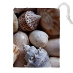 Beautiful Seashells  Drawstring Pouch (4XL) Front