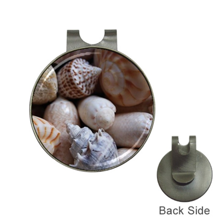 Beautiful Seashells  Hat Clips with Golf Markers