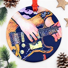 Stevie Ray Guitar  Ornament (Round)