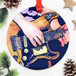 Stevie Ray Guitar  Ornament (Round) Front