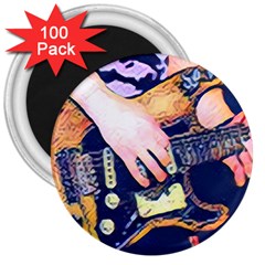 Stevie Ray Guitar  3  Magnets (100 pack)