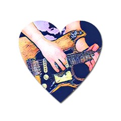 Stevie Ray Guitar  Heart Magnet