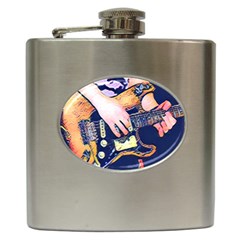 Stevie Ray Guitar  Hip Flask (6 Oz) by StarvingArtisan