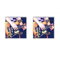 Stevie Ray Guitar  Cufflinks (Square)