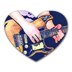 Stevie Ray Guitar  Heart Mousepad by StarvingArtisan