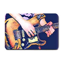 Stevie Ray Guitar  Small Doormat by StarvingArtisan