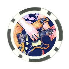 Stevie Ray Guitar  Poker Chip Card Guard