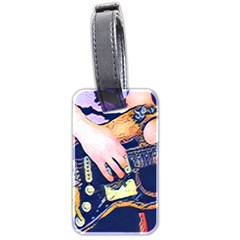 Stevie Ray Guitar  Luggage Tag (two Sides) by StarvingArtisan