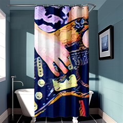 Stevie Ray Guitar  Shower Curtain 36  x 72  (Stall) 