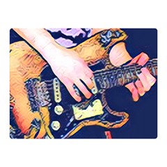 Stevie Ray Guitar  Premium Plush Fleece Blanket (Mini)