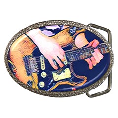 Stevie Ray Guitar  Belt Buckles by StarvingArtisan